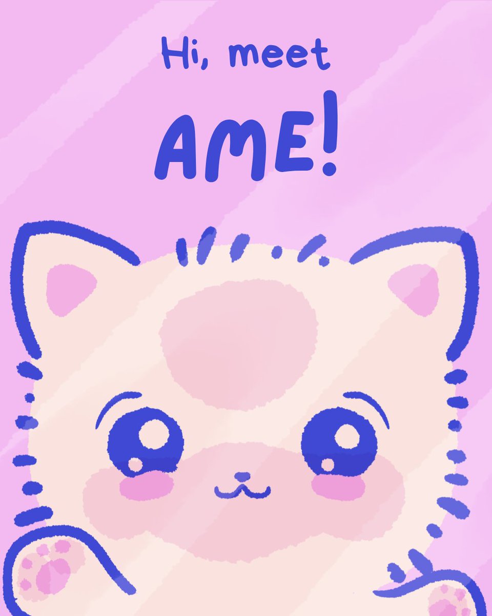 amatearsstudio's tweet photo. Hi, meet Ame!💗

Our lovable and hardworking catto! https://t.co/vcglEbRUcV