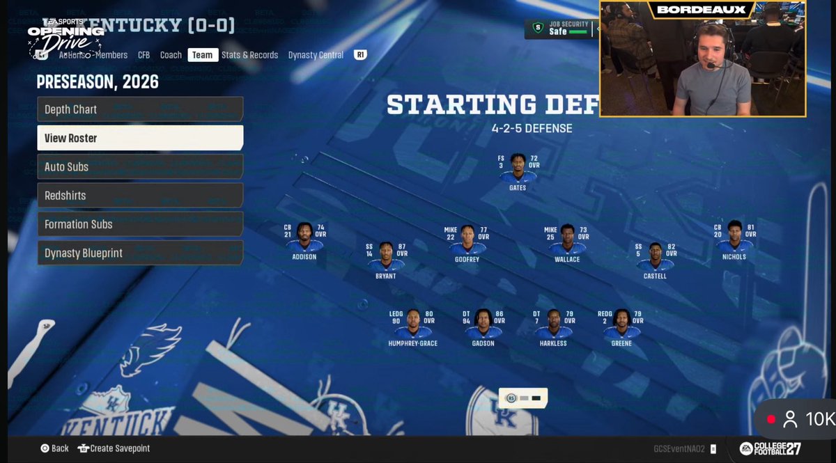 CoachSteinUK's tweet photo. First look at Kentucky Football in CFB27 😼👀 https://t.co/s0sU3uslze