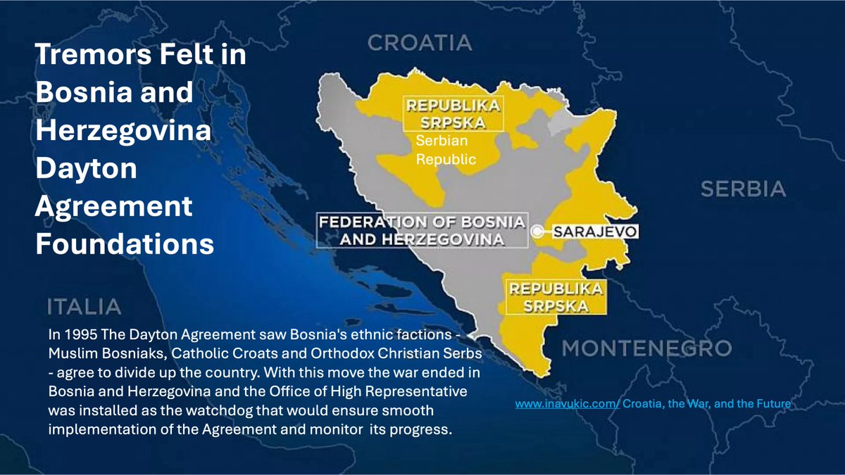 IVukic's tweet photo. Tremors Felt in the Bosnia and Herzegovina Dayton Agreement Foundations https://t.co/J2gZftm90c https://t.co/6Gjip7q3lK