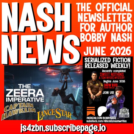 bobbynash's tweet photo. June's Nash News was emailed to subscriber's inboxes yesterday. Did you get yours? Sign up for my free monthly email newsletter at https://t.co/nQbclwdkhZ get a free copy of Snow Falls as my gift to you. https://t.co/l7w8rIyc9f