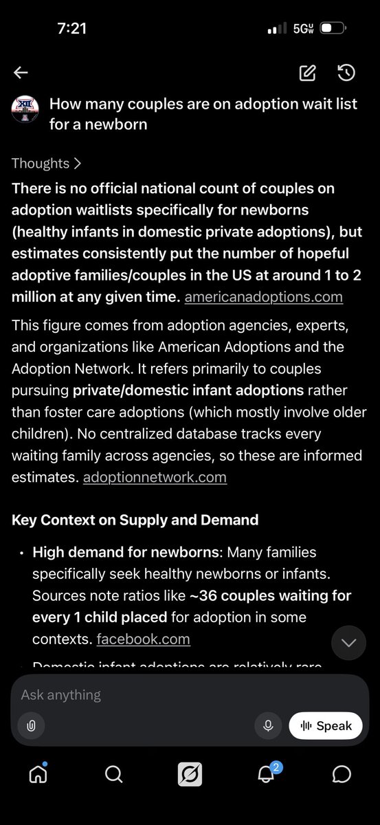 tucsontwitchy's tweet photo. @actingliketommy There are between 1 and 2 million couples currently on the adoption wait list you lying dumbass. https://t.co/opr7K8OQLw