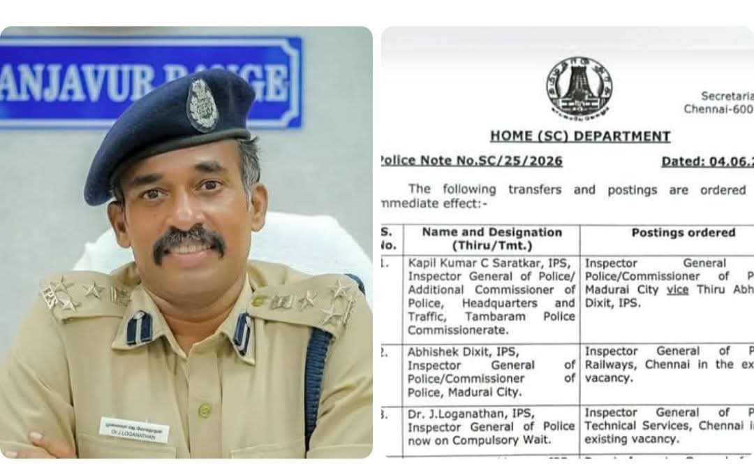 Sudhars31412680's tweet photo. திருப்பரங்குன்றம் தீப விவகாரத்தின்போது, ​​"நாங்கள் அனுமதிக்க மாட்டோம்...அதன் விளைவுகளைச் சந்திப்போம்" என்று கூறி மிகப்பெரிய மதக்கலவரத்தை முளையிலேயே கிள்ளி, மதநல்லிணக்கத்தை காப்பாற்றிய IPS அதிகாரி டாக்டர் ஜே. லோகநாதன் (1/3)
#thiruparamkundram https://t.co/7ceEOznYe8