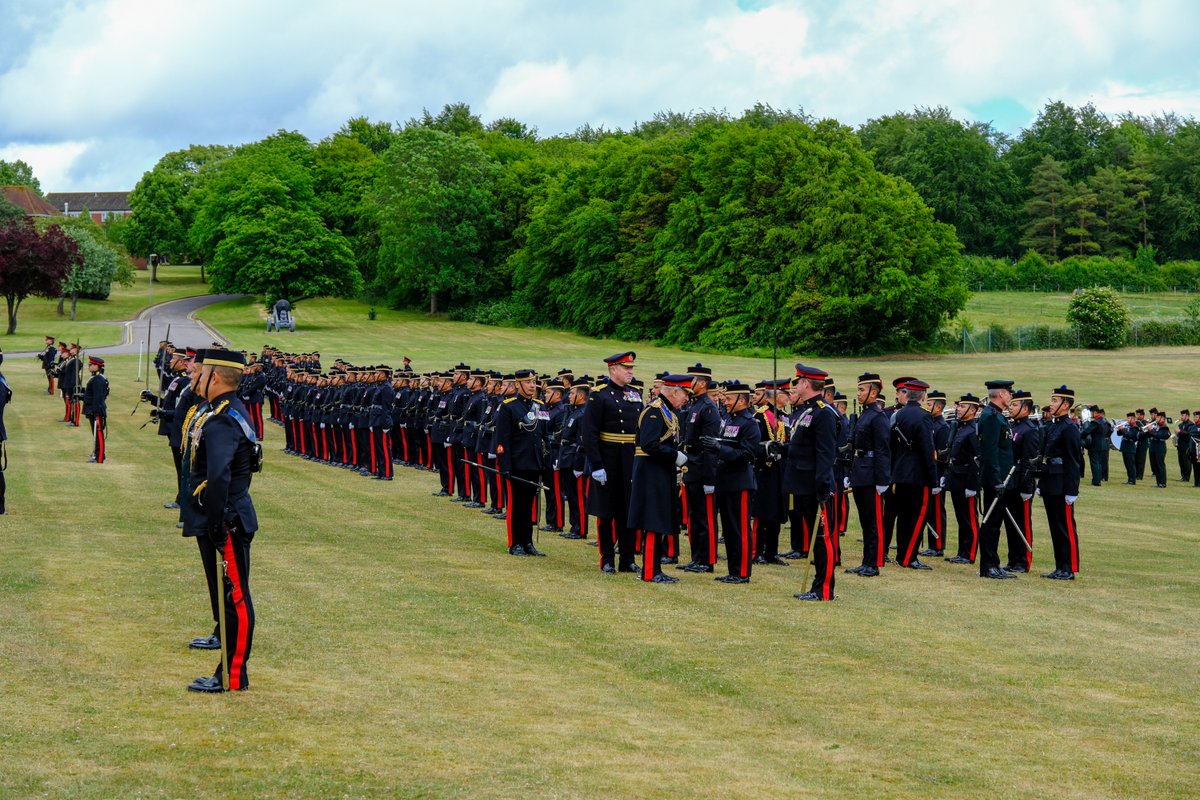 Gurkha_Brigade's tweet photo. The Royal Artillery (RA) and the Brigade of Gurkhas were honoured to welcome His Majesty King Charles III as the Inspecting Officer for the official formation parade of The King’s Gurkha Artillery (KGA) on 4 June 2026. 

His Majesty was received with a 21‑gun salute before being presented with a traditional mala flower garland. Children of Gurkha families then stepped forward to offer flowers to the King, adding a warm and personal touch to the occasion. 

In his address, His Majesty celebrated the establishment of the British Army’s newest regiment and expressed his pride in witnessing the formation of the KGA in his role as Captain General of the Royal Artillery.

See the full article on our website: https://t.co/ywk3eFjfku

#Gurkha #RoyalArtillery #Nepal #Soldier #Army #BritishArmy #TheKing #KingCharles