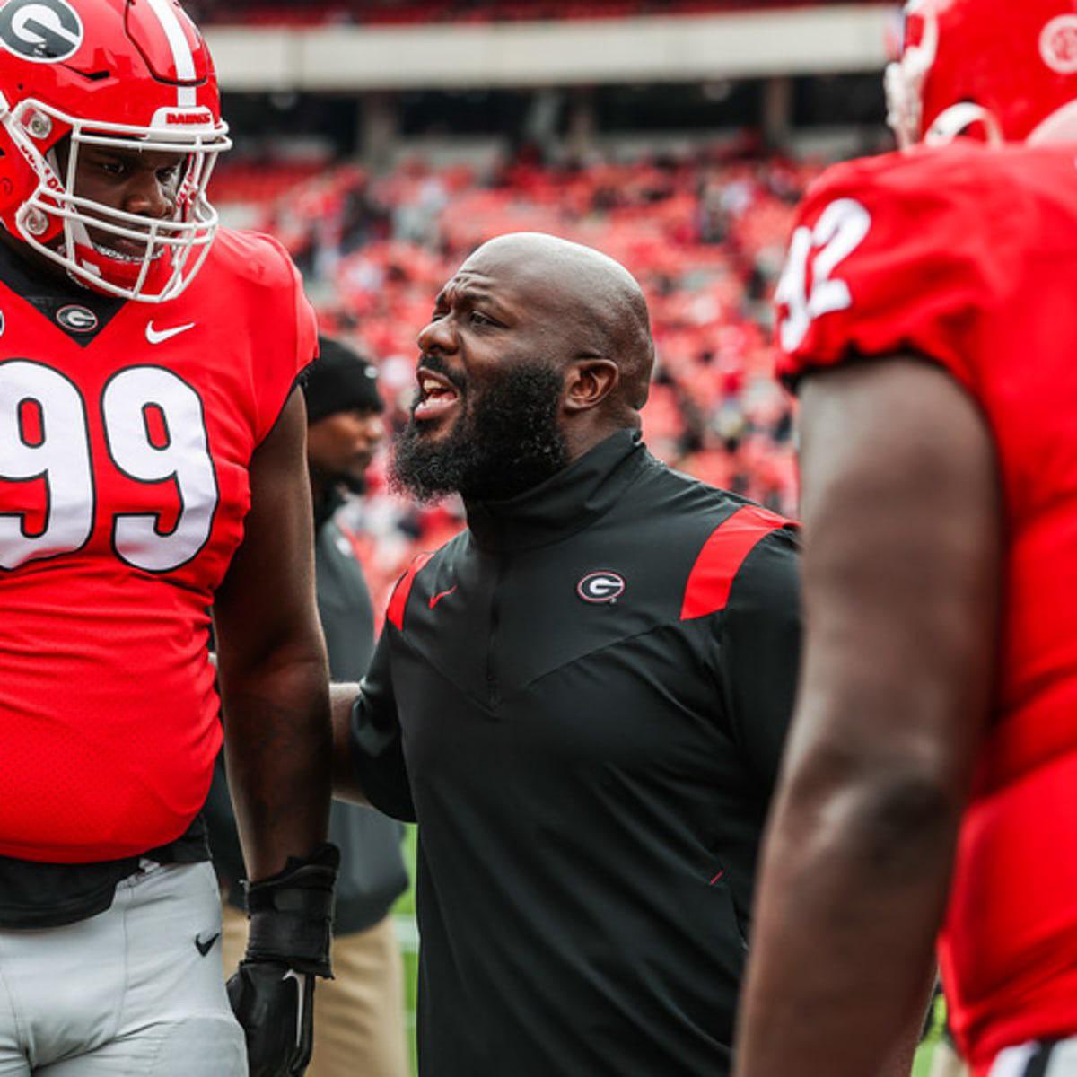 TopTierUGA's tweet photo. Georgia’s DL coach Tray Scott has developed 5 first round NFL draft picks since joining the staff in 2017. 

Travon Walker, Jordan Davis, Devonte Wyatt, Jalen Carter and Mykel Williams. Elite development. #GoDawgs https://t.co/6xj4Uoe0q3