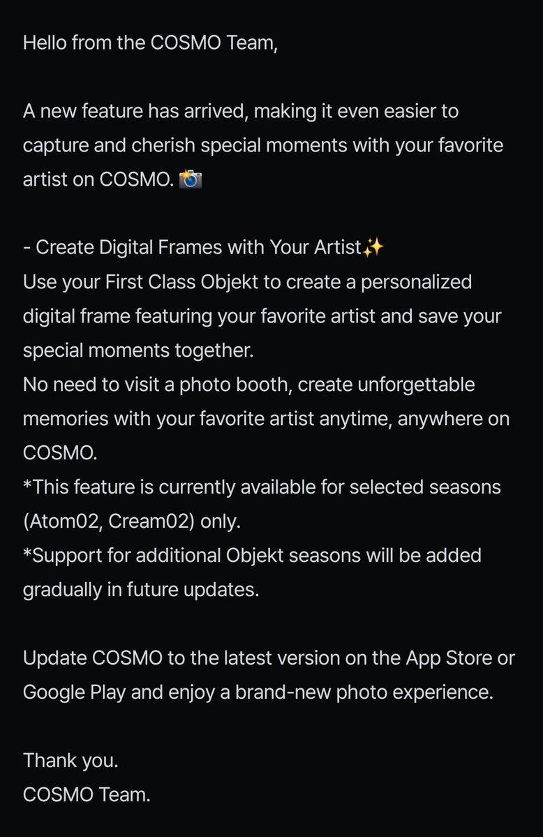 tripleSObjekts's tweet photo. Cosmo Update

Digital Frames have been added

*currently only available for Atom02 &amp; Cream02

Frames cost $3.09AUD (~2.19USD) https://t.co/qUNnCatFyu
