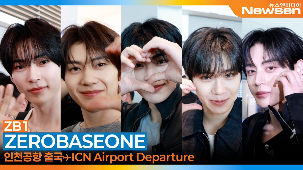newsenstar's tweet photo. 제로베이스원(ZB1), 인천국제공항 출국😘✈️ZEROBASEONE Airport Departure 2026.6.5 Newsen 

https://t.co/BN0EVgdpib 출처 @YouTube 

#제로베이스원 #ZEROBASEONE #ZB1 #제베원 #김지웅 #성한빈 #박건욱 #김태래 #석매튜 #KIMJIWOONG #SUNGHANBIN #PARKGUNWOOK #KIMTAERAE #SEOKMATTHEW https://t.co/e8jb3fWWp1