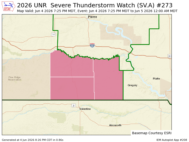 shawncable's tweet photo. UNR extends time of Severe Thunderstorm Watch for Mellette, Todd, Tripp [SD] till Jun 5, 12:00 AM MDT https://t.co/5ULxJe0Ex9 https://t.co/eAH7RXaFkC