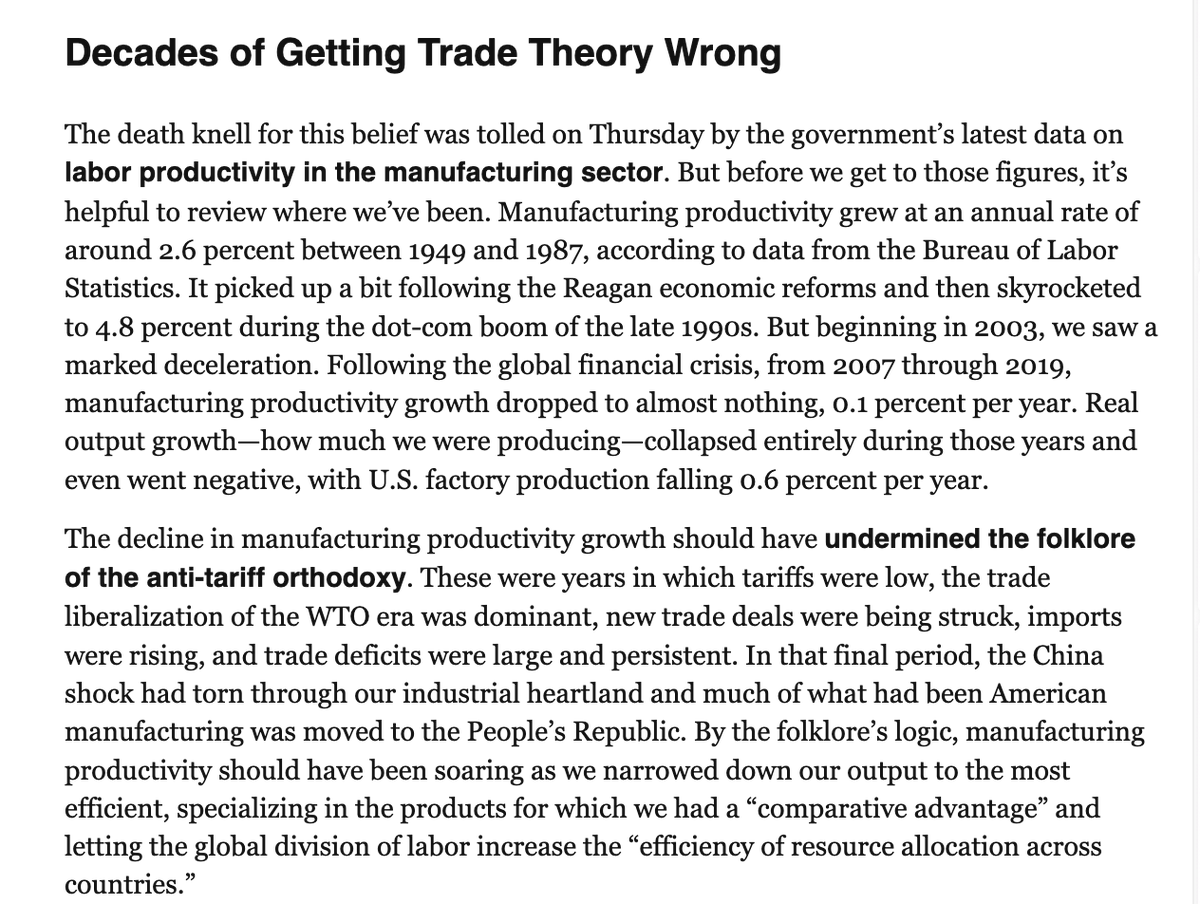 carney's tweet photo. The "cause of death?"

After decades of declining productivity despite "free trade" policies, we've seen a productivity revival with the highest tariffs in generations.

The exact opposite of what they believed would happen. https://t.co/a5bx7TVxNM