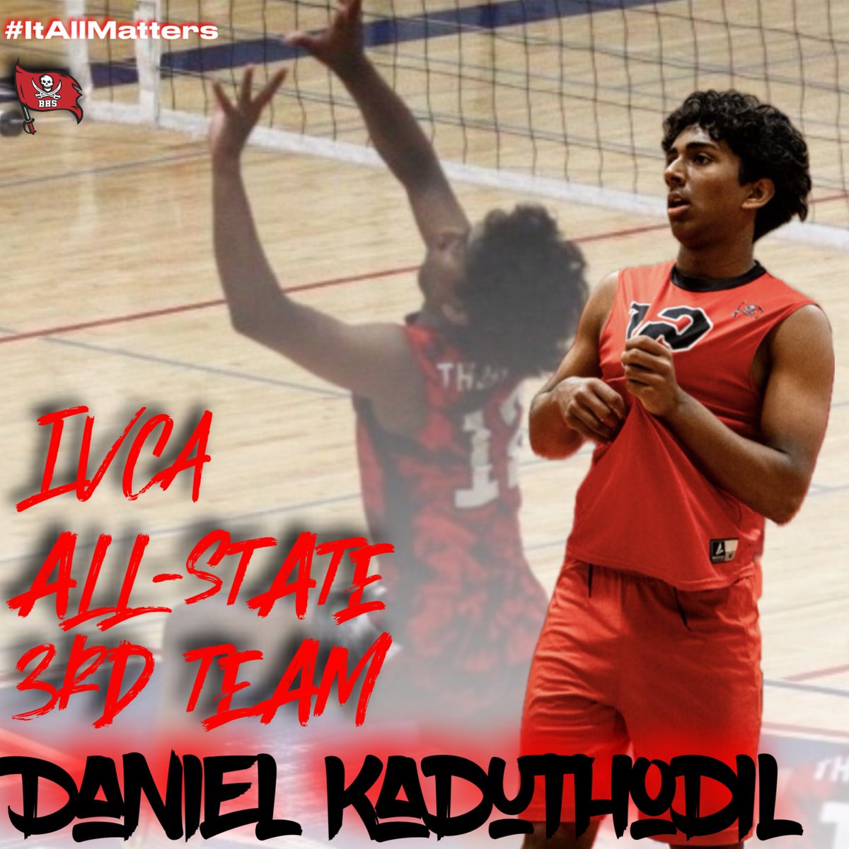 BHSvolleyball_'s tweet photo. Congratulations to these 3 guys on earning IVCA All State recognition! 
1st Team • OH• Edison Ah-Yo• Class of 2028
3rd Team • Setter • Daniel Kaduthodil •Class of 2027
Honorable Mention • MB • Dylan Barrera • Class of 2027
#TraditionStartsHere #ItAllMatters https://t.co/9lBr9ApTip