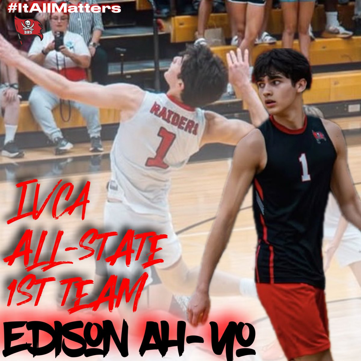 BHSvolleyball_'s tweet photo. Congratulations to these 3 guys on earning IVCA All State recognition! 
1st Team • OH• Edison Ah-Yo• Class of 2028
3rd Team • Setter • Daniel Kaduthodil •Class of 2027
Honorable Mention • MB • Dylan Barrera • Class of 2027
#TraditionStartsHere #ItAllMatters https://t.co/9lBr9ApTip