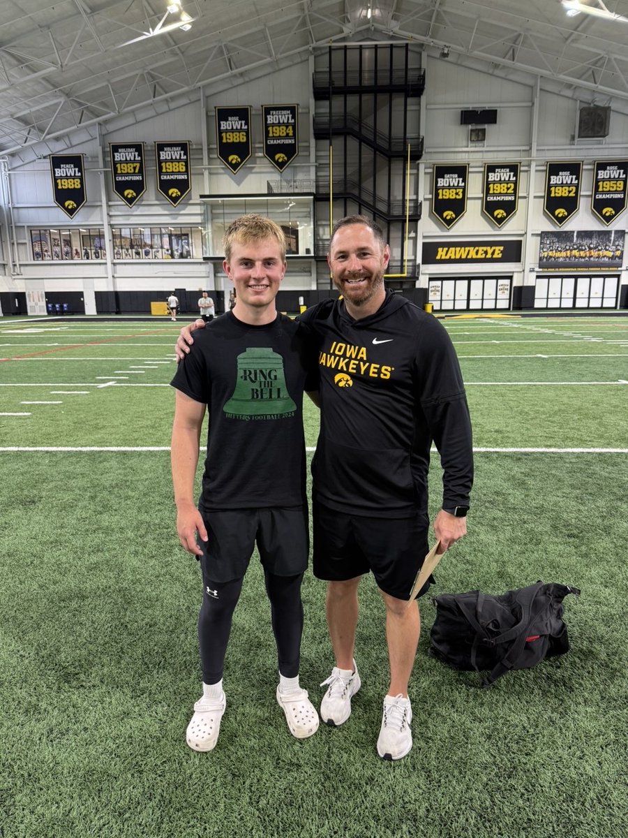 Cooperrinaldo28's tweet photo. Great day at the Iowa Specialist Camp. It was great to see Coach Polizzi again and learn from him, the Iowa staff, and the current players. I enjoyed competing alongside a talented group of specialists and experiencing Iowa City for the first time.

Excited to have won the camp punting competition and looking forward to the rest of my camp season.

@HawkeyeFootball @HitterFootball @chris_polizzi @BostonEveritt10 @PhilpottTanner