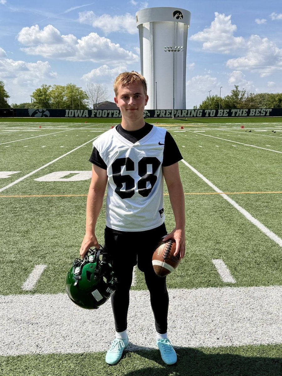 Cooperrinaldo28's tweet photo. Great day at the Iowa Specialist Camp. It was great to see Coach Polizzi again and learn from him, the Iowa staff, and the current players. I enjoyed competing alongside a talented group of specialists and experiencing Iowa City for the first time.

Excited to have won the camp punting competition and looking forward to the rest of my camp season.

@HawkeyeFootball @HitterFootball @chris_polizzi @BostonEveritt10 @PhilpottTanner
