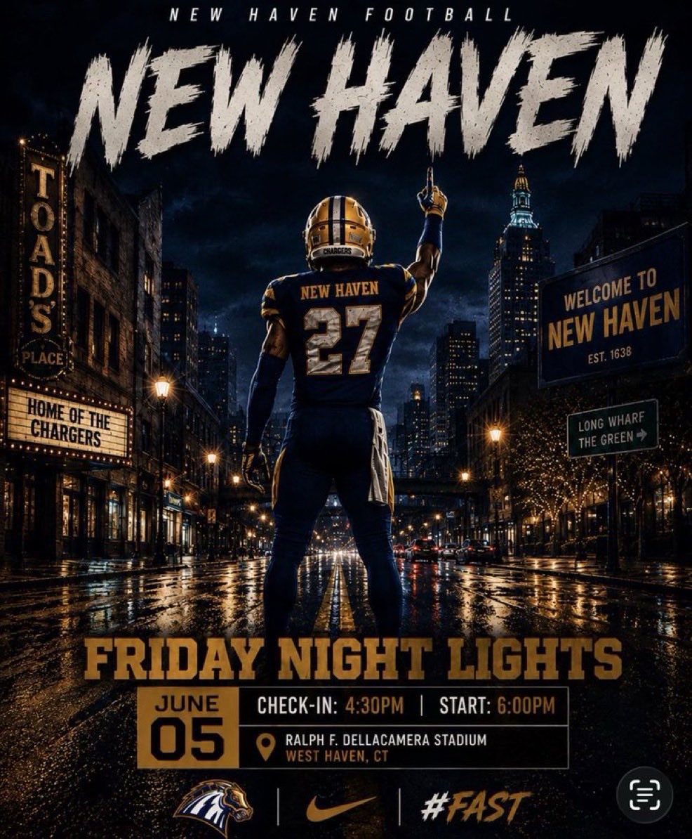 daulton_wiley66's tweet photo. Super excited to be back up on campus tomorrow for @UNewHavenFB Friday night lights camp! Can’t wait to showcase my skills and get coached by some great coaches! https://t.co/NqyzrB3JWD