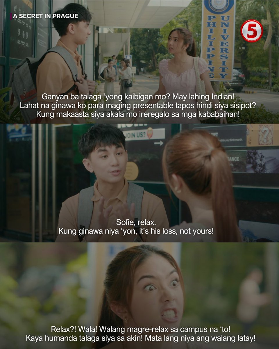 TV5manila's tweet photo. #SecretSnips | Ang hirap magpa-comfort kapag yung problema mo, siya rin yung favorite person mo. Make it make sense. ๐
๐บ A Secret In Prague
Mondays to Fridays | 8PM
#ASecretInPragueTV5
#TodoMaxPrimetimeTV5 https://t.co/SGXciWYiyP