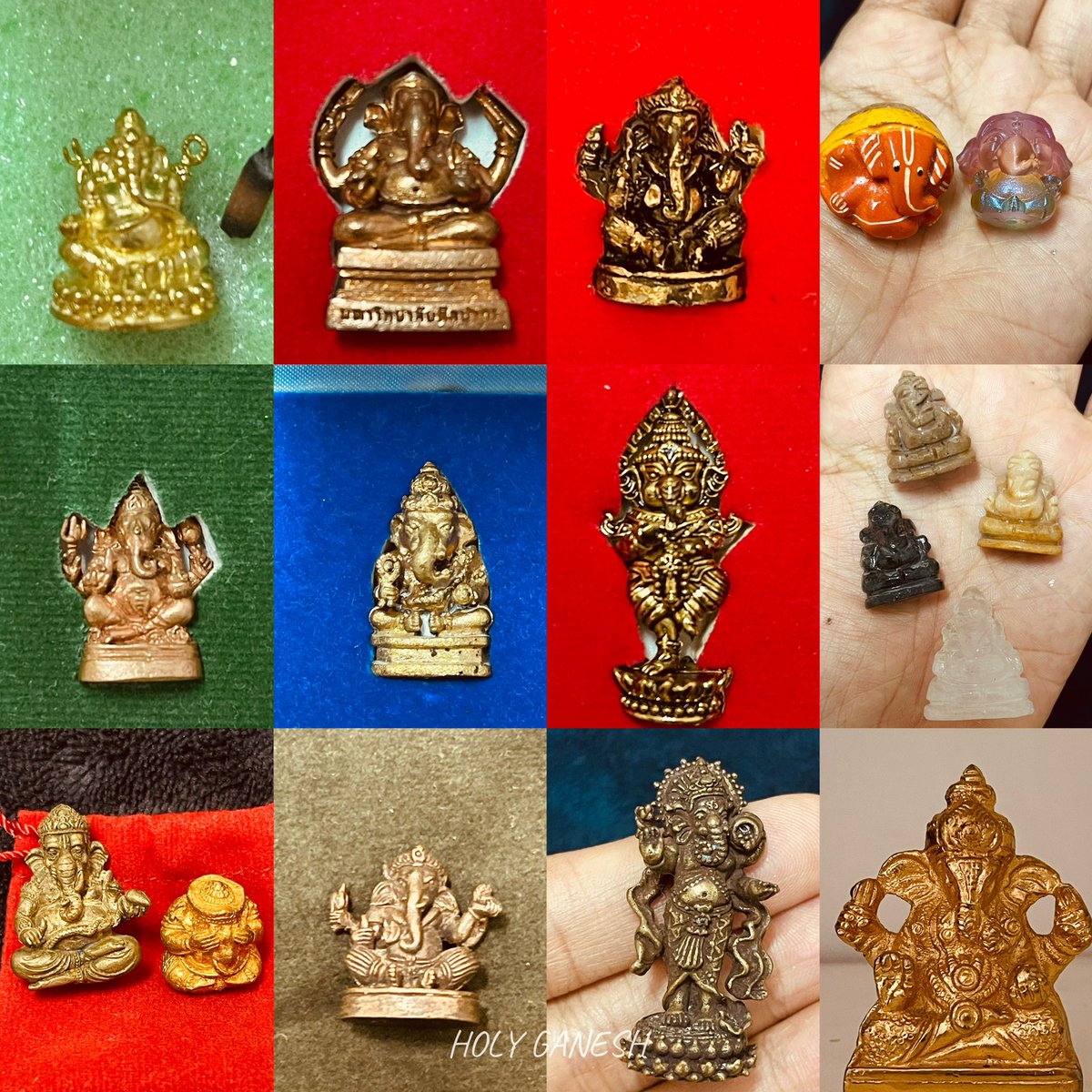 omganesh88999v2's tweet photo. เช้านี้มาอวดพระพิฆเนศที่มีในครอบครองกันค่ะ อย่างที่เคยบอกไปว่า วงการพระพิฆเนศงอกนั้นมีจริง ไม่มีหรอกค่ะ จบแค่องค์เดียว😏ตอนนี้ก็มีทั้งหมด32องค์ค่ะ ได้มาจากทั้งในไทยและต่างประเทศเลย ซื้อเองบ้าง มีคนใจดีให้บ้างค่ะ

ตอนทำแอคโอม คเณศปังปังเวอร์ชั่น1 เคยมีเหมือนกันที่มีคนส่งมาให้ บอกว่าผ่านการทำพิธีมาแล้ว1…2..3…4 แต่หลายครั้งเหมือนกัน ที่พอของมาถึง เปิดกล่องออกมา เราก็ติดต่อแจ้งกลับไปเลยว่า ขอคืนนะคะ^^

ปล. สำหรับแอคไหน ถ้ามีใครจะส่งหรือเอาเครื่องราง เอาเทวรูปส่งมาให้ อย่าลืมถามแหล่งที่มา หรือพิธีการทำ การปลุกเสกอย่างละเอียดนะคะ พิจารณาเอาที่เชื่อถือได้ สุดท้าย หากอยากได้เทวรูปไว้ในครอบครอง แนะนำให้ไปเลือกหาด้วยตัวเองดีที่สุดค่ะ ไปสัมผัสองค์ท่าน เราเชื่อว่า เทวรูปที่จะเป็นของเรา จะมีบางอย่างเชื่อมโยงกับผู้บูชาเสมอ