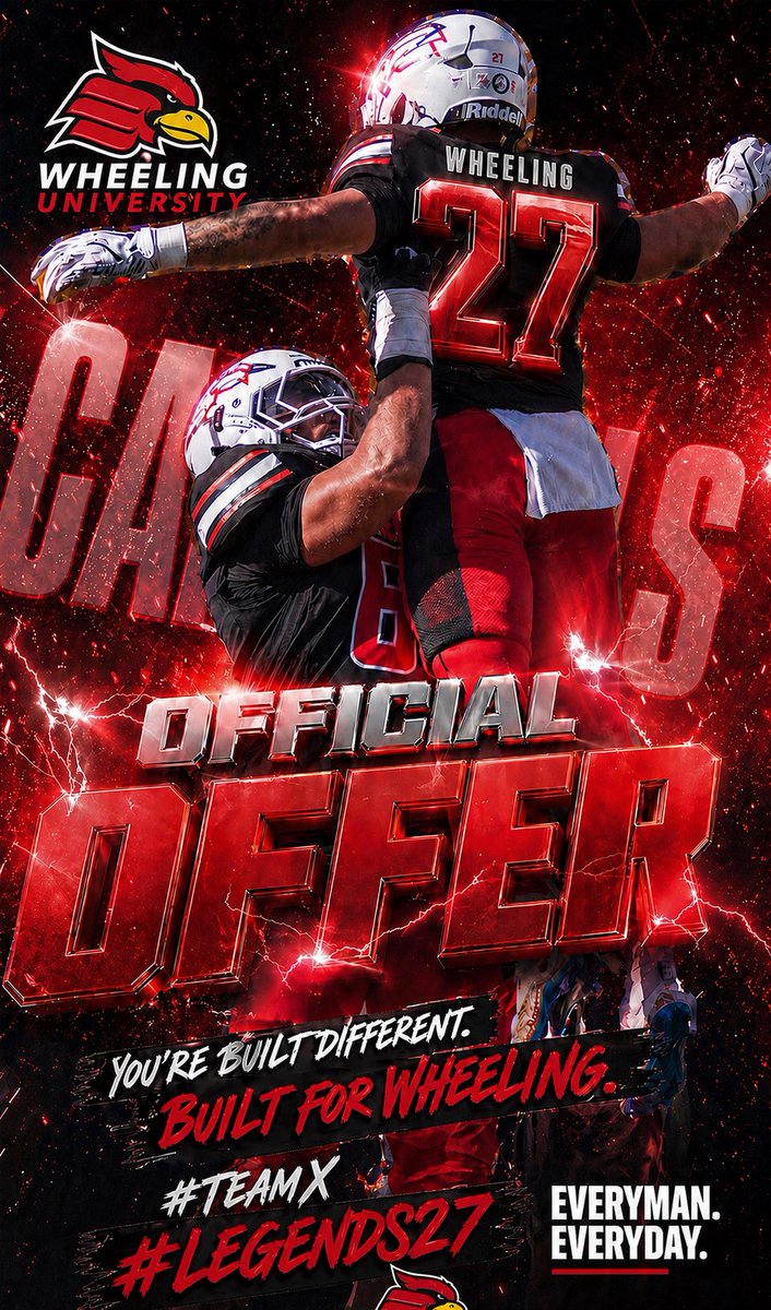 GlassDaniel20's tweet photo. After a great camp at @DuqFB and a amazing conversation with @LBcoachsmith I’m excited to say I’ve received an offer from @WheelingU_FB! 

@DKnause5 @FootballHillers @BallHawkMedia1 @PAELITE7v7 @PA_TodaySports @WPIAL_Insider @wpialsportsnews @TheWPIALEdition https://t.co/MEHAJxRMNc