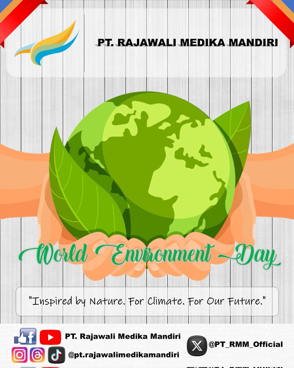 PT_RMM_Official's tweet photo. World Environment Day (2026)
The campaign calls for refusing, reducing, reusing, recycling, and rethinking plastic use.
#WorldEnvironmentDay #WorldEnvironmentDay2026 #OnlyOneEarth #BeatPlasticPollution https://t.co/01owy1j4mS