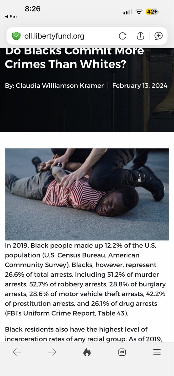 mackensteinacus's tweet photo. @CampbellAJ70 Remember …. You’re 12.2% of our population.  This article shows you commit a disproportionate of crimes. https://t.co/dKhLf8owaZ
