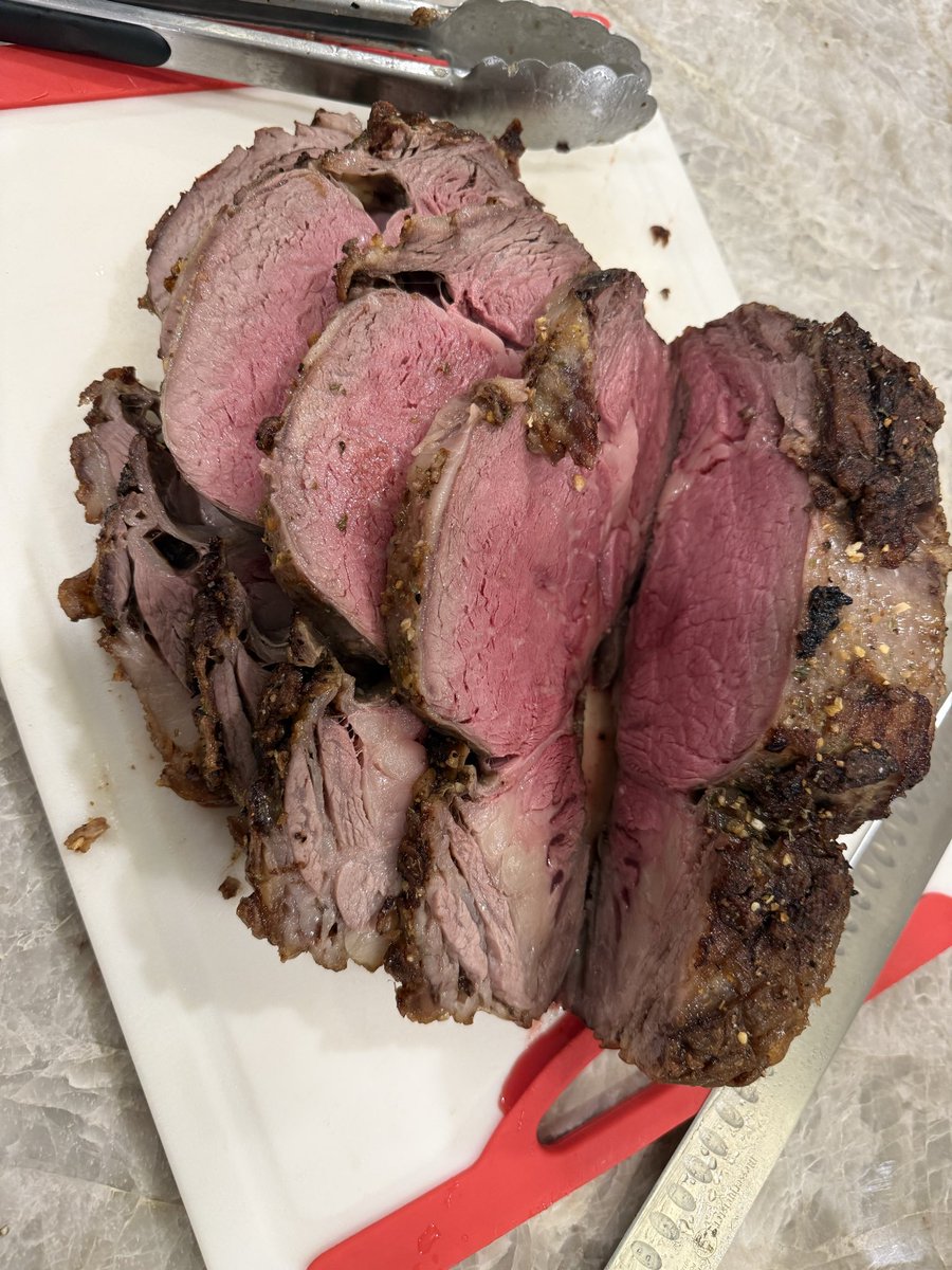 rccostner's tweet photo. @FiredUpCoug Had a Tbone for dinner tonight and this is the prime rib I did for Memorial Day 

I’m a March baby, but I’ll be celebrating every month https://t.co/9LTlVIxGpZ