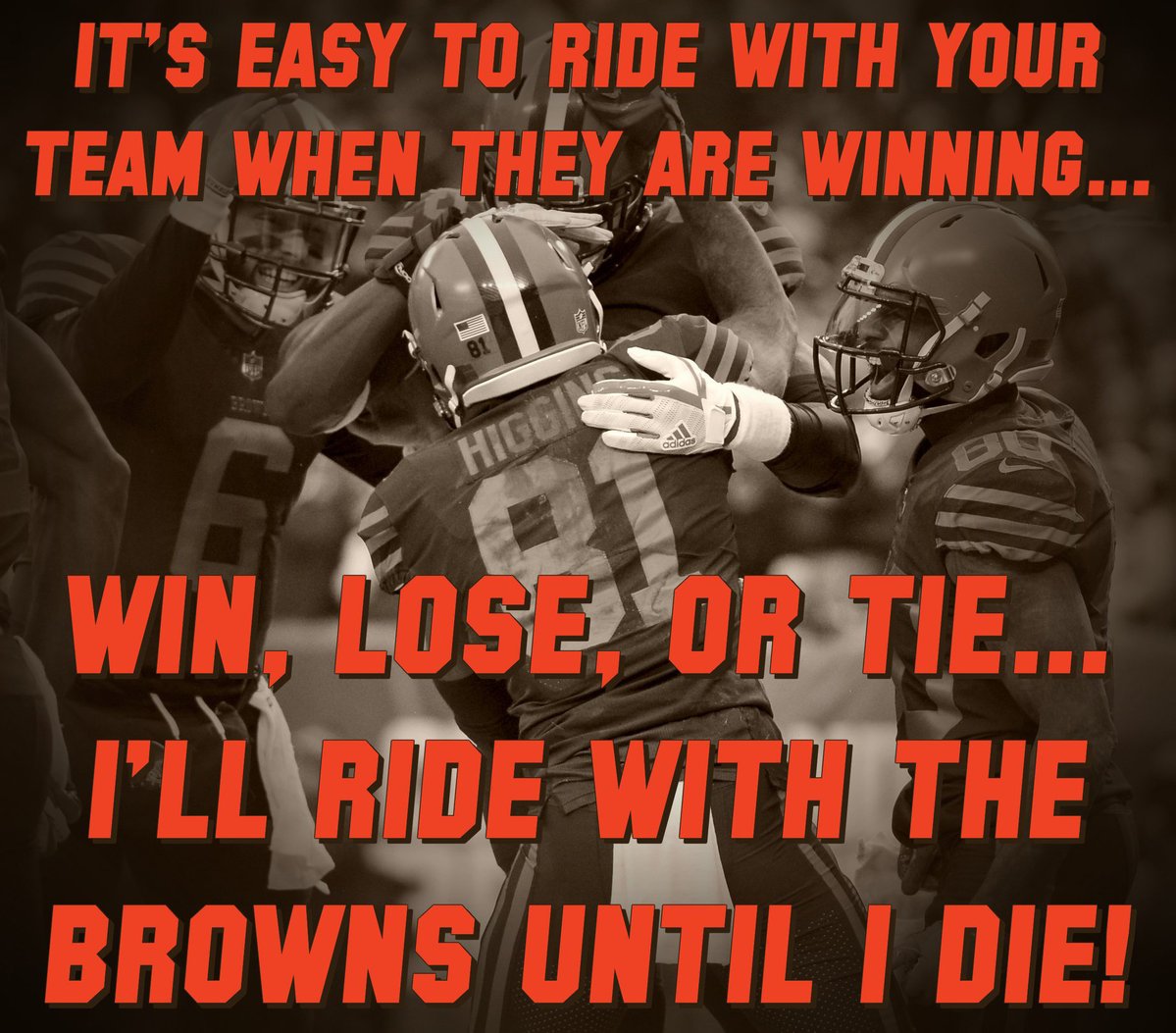 FansOfBrowns's tweet photo. Shoutout to all the Fans who ride with the Browns no matter what!! 👏 https://t.co/CqfAAC2xIm