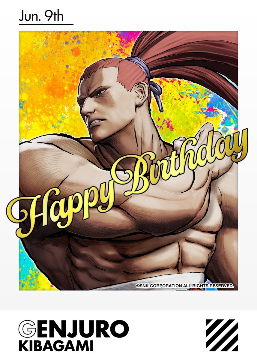 KOFstudio_en's tweet photo. HAPPY BIRTHDAY!

June 9 marks the birthday of Genjuro Kibagami!
Send your birthday wishes and celebrate together 🎉 https://t.co/eXNWTtcVeb