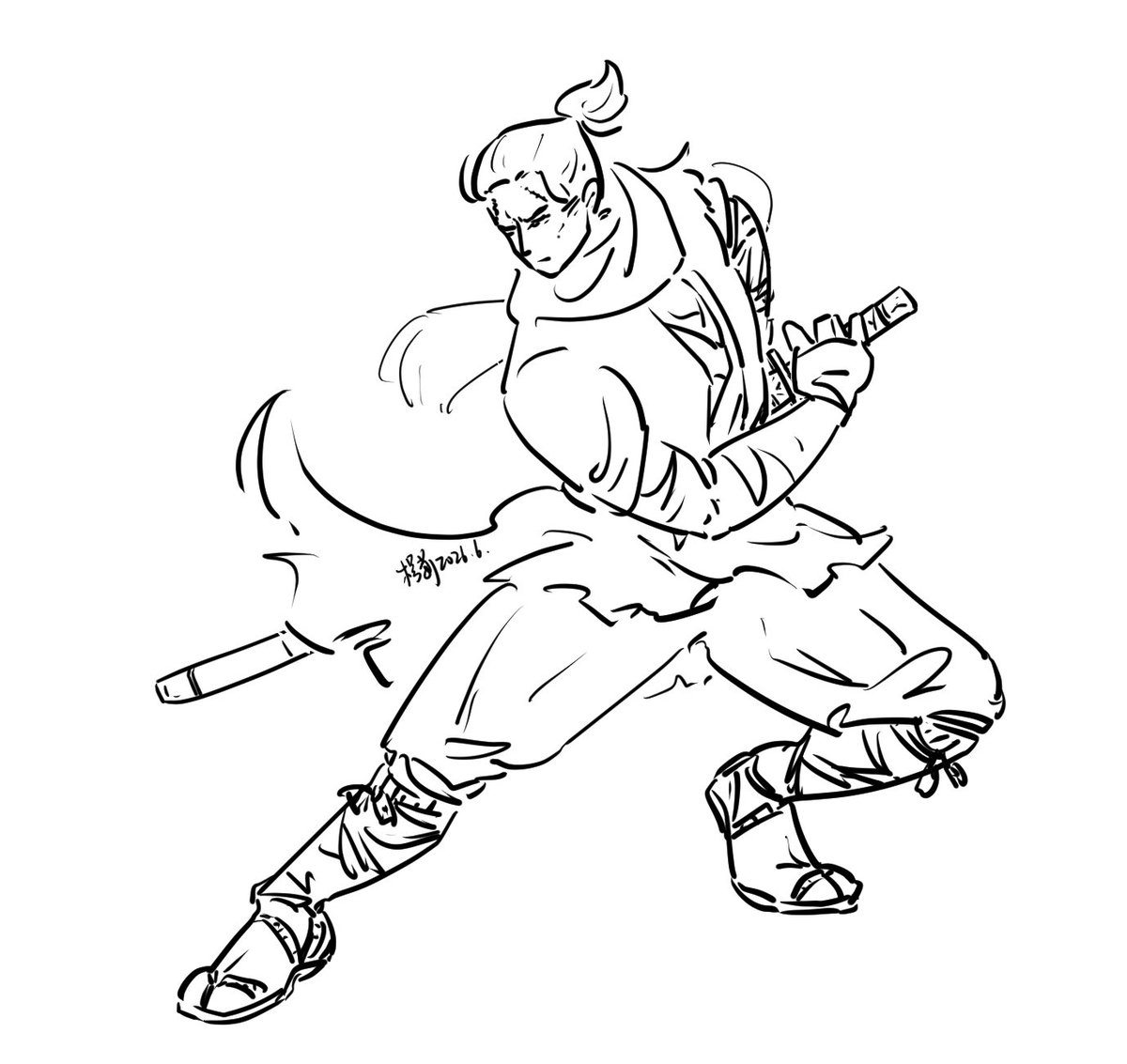 ya_noko's tweet photo. #SEKIRO  #隻狼 
練習✍🏻 https://t.co/MvLNUQxdi7