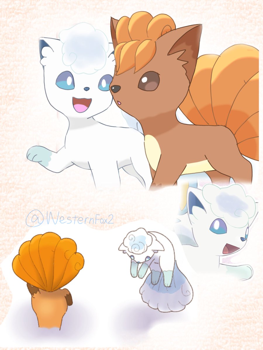 WesternFox2's tweet photo. #ロコンの日 
コンコンつめあわせ
Pokémon/Vulpix/Alolan Vulpix https://t.co/JcyTWbRfRk