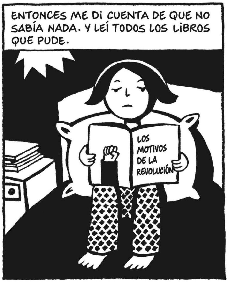 Cheryl_AT's tweet photo. QDEP #MarjaneSatrapi 🖤 #Persepolis #Women #GenderEquality #Iran #IgualdadDeGénero #paz https://t.co/PhX8AAhsTJ