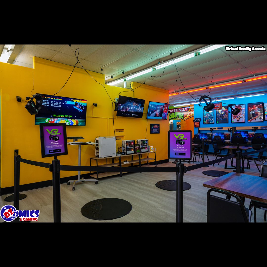 DZComics's tweet photo. 🤯 Did you know? That Oklahoma's #1 Shop for Collectors, Gamers, and Cosplayers has god-tier arcades that include VR headsets, pinball machines, PC stations, and many, many more?
-
😜 Well, now you do! Swing by DZ Comics & Gaming to take your shopping experience to the next level!
-
#DZComicsAndGaming #Store #Arena #Arcade #Pinball #PC #VR #VirtualReality #EASports #Pool #Halo #TopGunMaverick #StepManiax #Games #VideoGames #Gaming #Gamer #Oklahoma #FamilyOwned #ShopLocal #SupportLocal