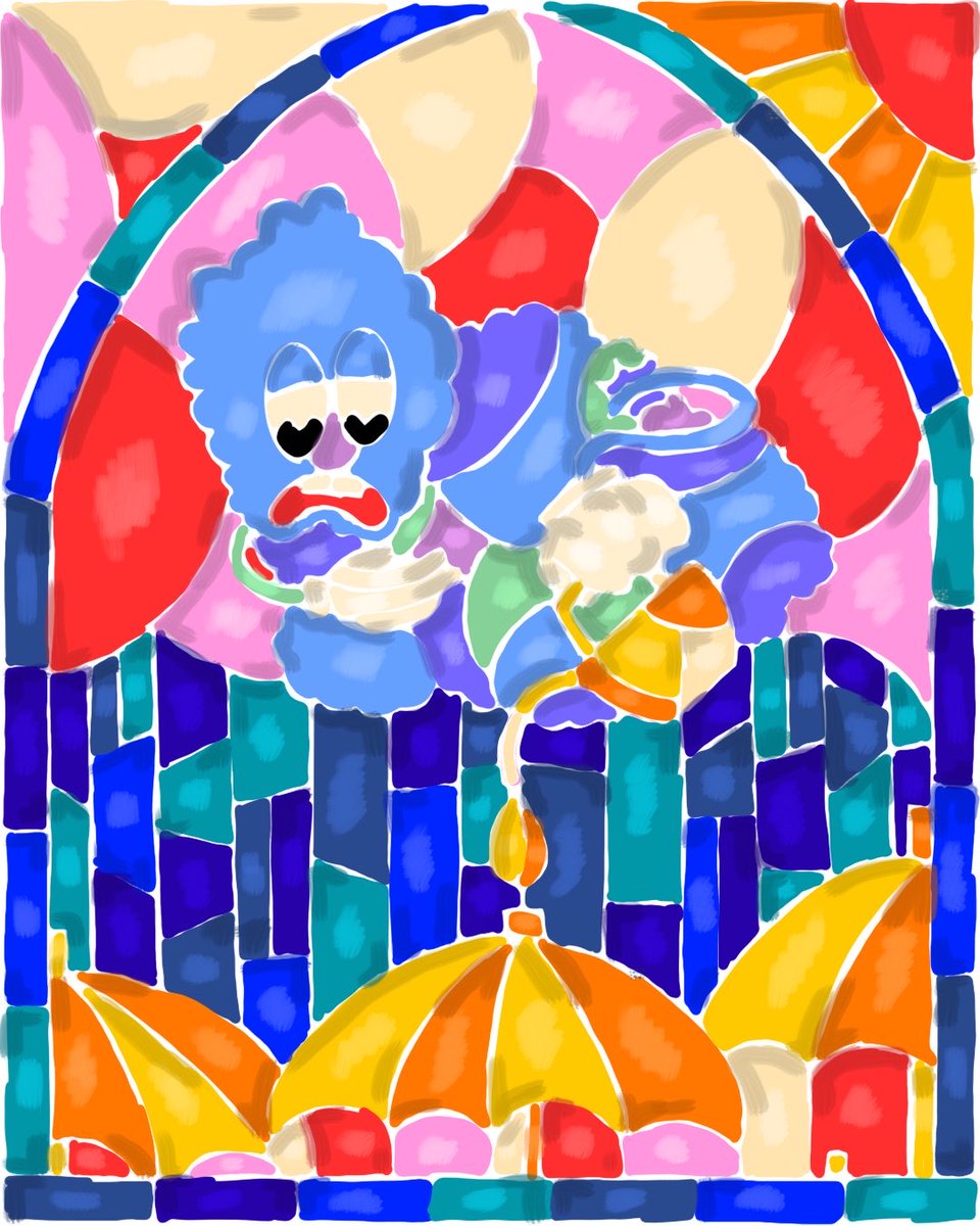 _3Bridge_'s tweet photo. rain☔️
#イラスト 
#illustrationㅤ 
#stendglass https://t.co/TKMMQgj2iw