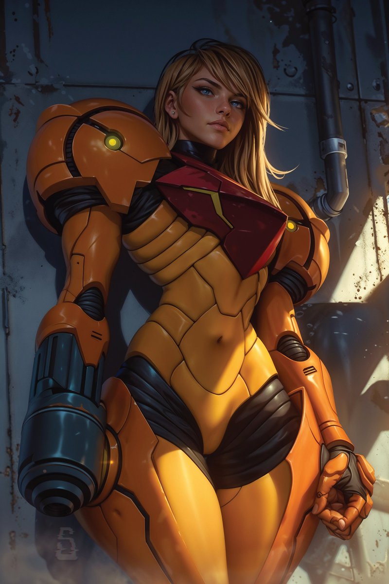 thesynthographr's tweet photo. Samus, Intergalactic Bounty Hunter https://t.co/Csk2DkgfV3