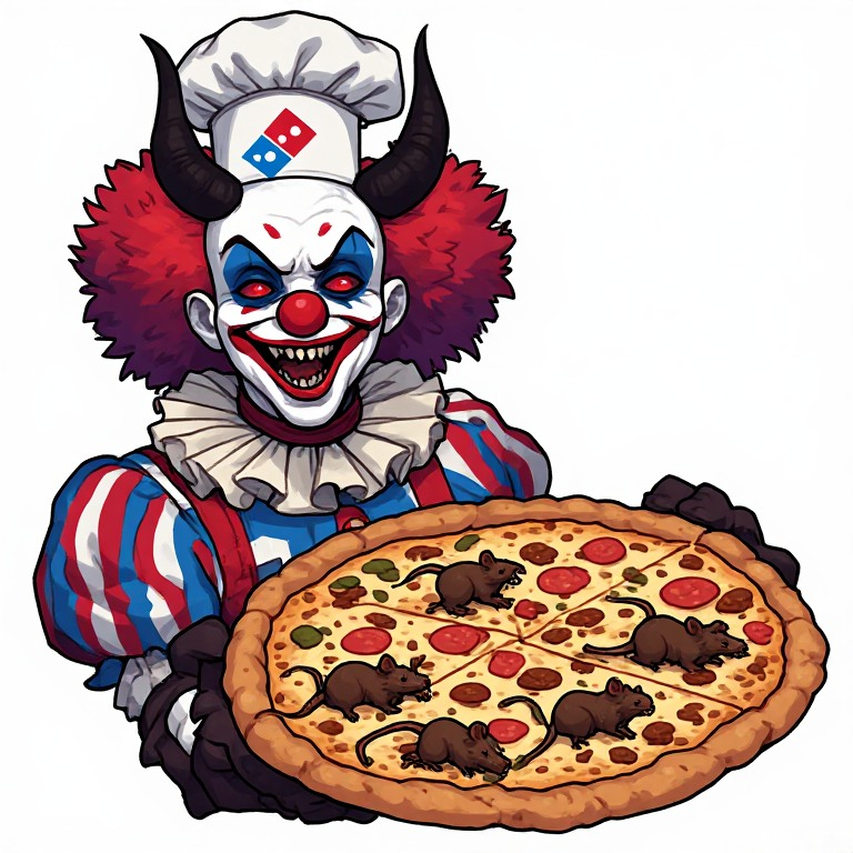 HanbiReaper's tweet photo. @XBOT_COLLECTOR @XBOT_COLLECTOR Your New York pizza's ready Rats and rat crap just the way you like it https://t.co/F2K3iBOgjR