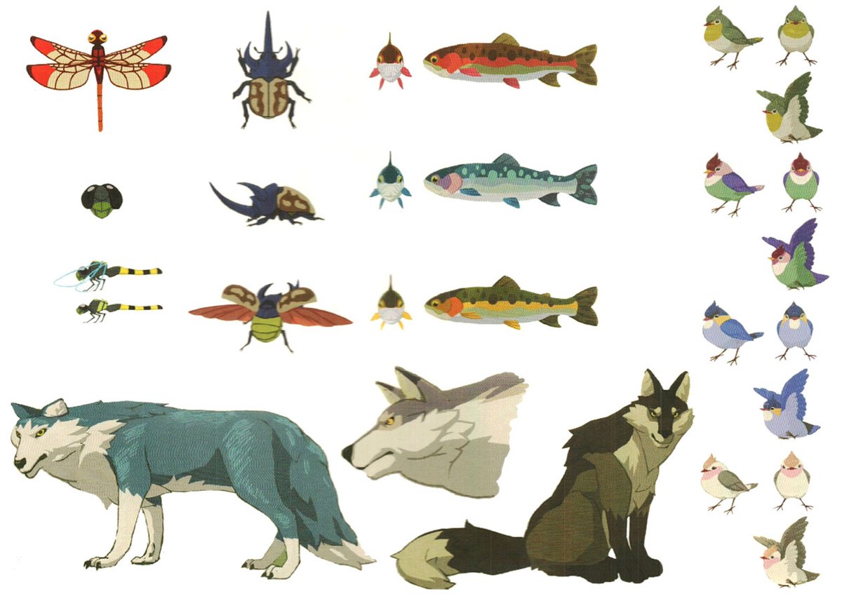 VideoArtGame's tweet photo. Concept art | The Legend of Zelda: Breath of the Wild - Fauna https://t.co/GHyvNIYorM