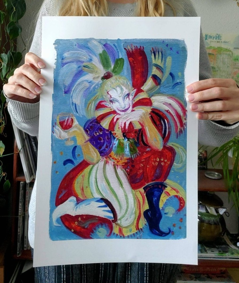 absolute_ama's tweet photo. Kefka prints 🤡 https://t.co/3IqXtZbPqn