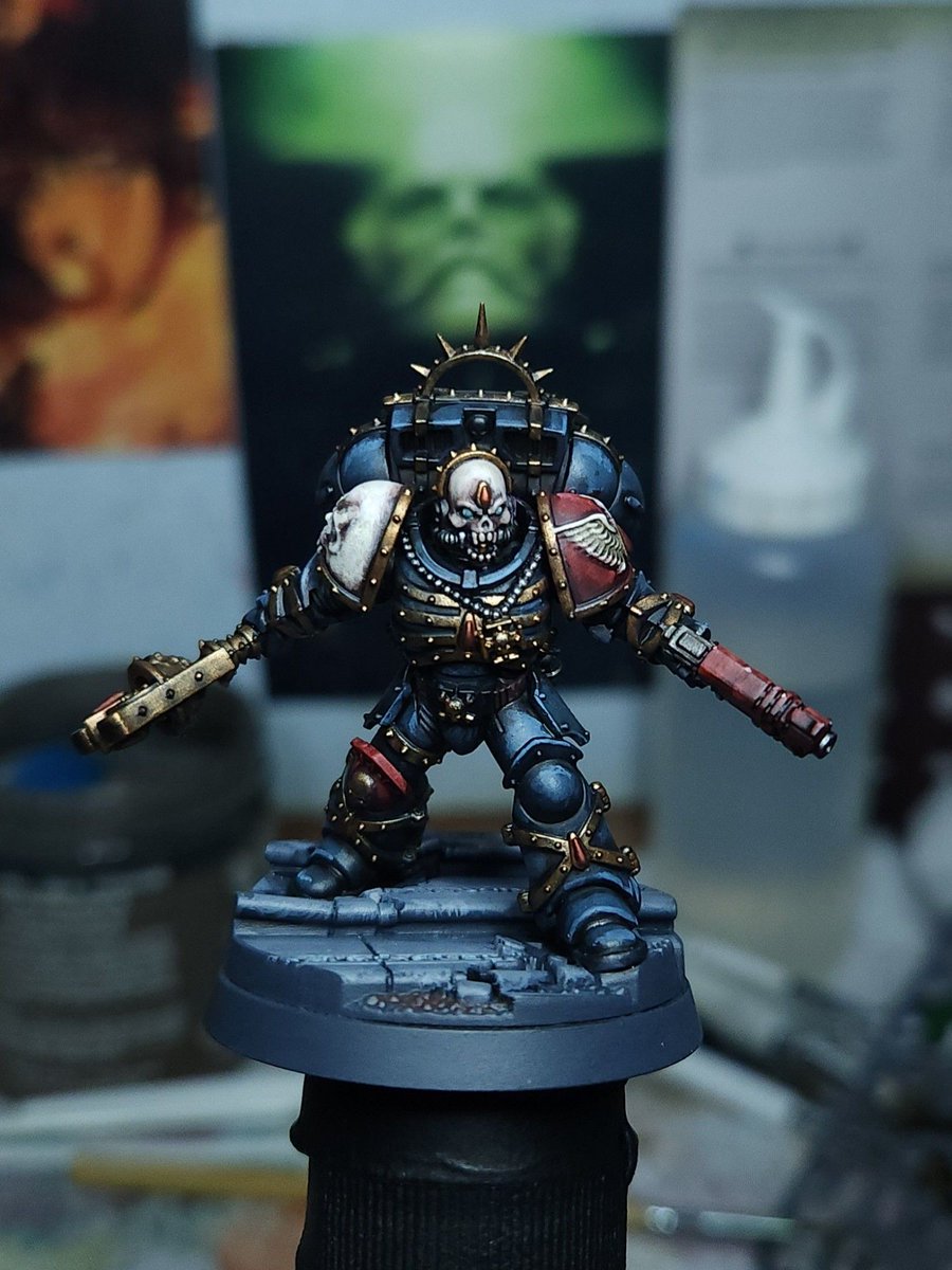 Paints_by_jacob's tweet photo. I got some good news:
I got some money from birthday coming up and should be getting unemployment benefits finally. So I won't be begging on here anymore.
Hooray! Rejoice!
So have one of my favourite models I've painted.
#bloodangels #warhammer #tabletop #NEW40K #thearmypainter https://t.co/IJBl1CessU