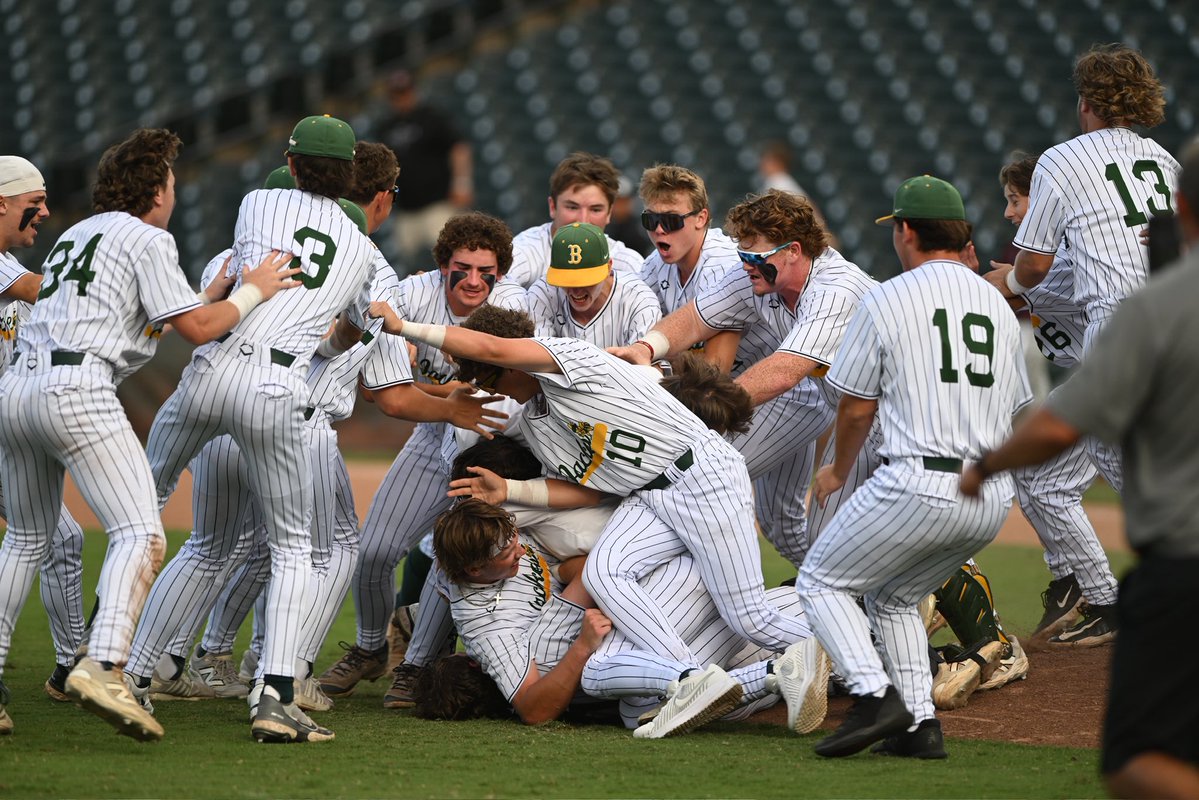WCMSports's tweet photo. Boyd is bringing another state championship trophy home.

The Yellowjackets overcame an early deficit then survived a late rally from Corpus Christi London to secure a 9-8 victory in the Class 3A Division I state final.

Initial story: https://t.co/YpCqhJr4AL https://t.co/BfsxJUoRIP