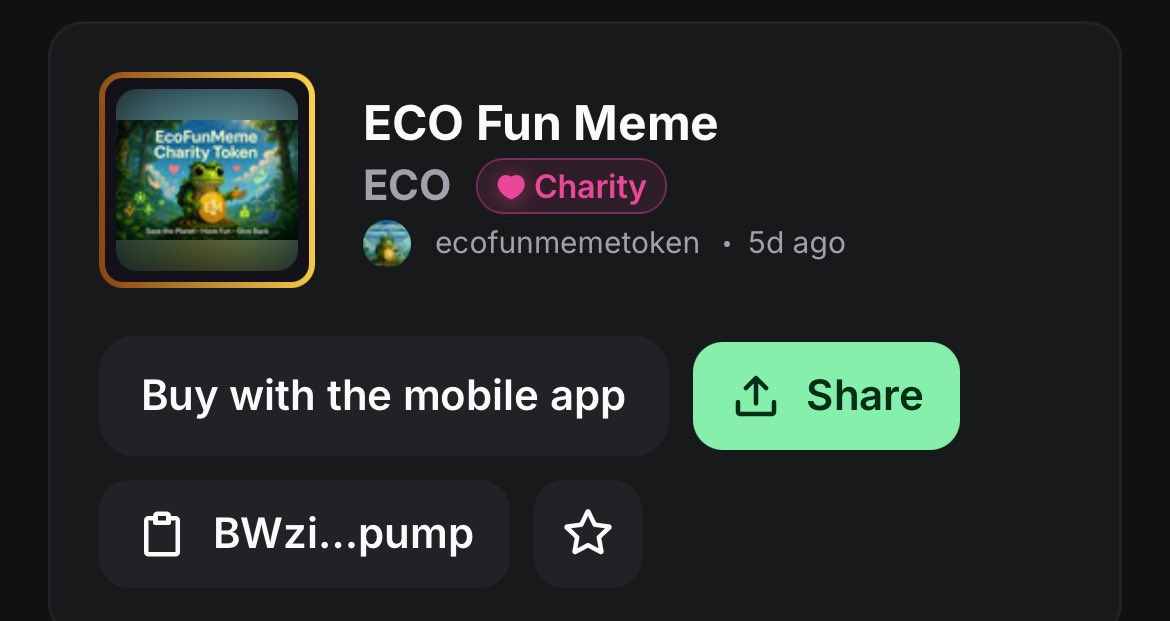 ECO FUN Meme Token tweet media