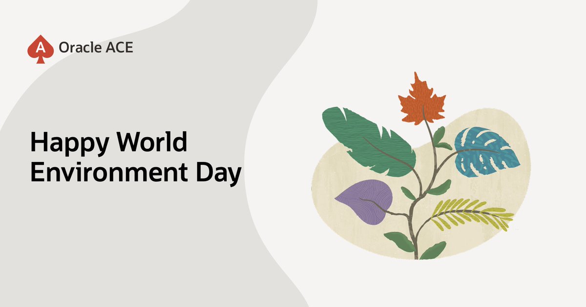 oracleace's tweet photo. 🌍 On World Environment Day, we celebrate the innovators, technologists, and community leaders working toward a more sustainable future.

From optimizing infrastructure to sharing knowledge that drives smarter solutions, small actions can create meaningful impact.

Together, let’s build technology with the planet in mind. 💚

#WorldEnvironmentDay #OracleACE