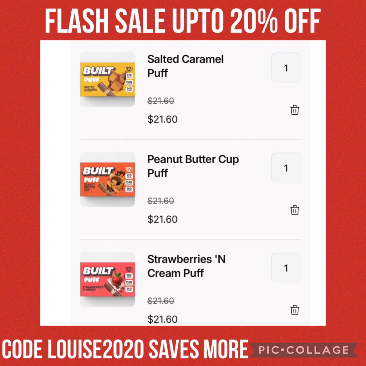 LouiseKelowna's tweet photo. SALE ➡️ https://t.co/nzRY3uTKrt #weightloss #gymgirl #gymguy #snacks #whey #tastesgood #HealthyEating #gym #discountcode #highprotein #gymlife #wwprotein #love #workout #tasty #proteinbars #healthy #savemoney #salesalesale #builtbar #sale @Built_Bar #savemoney #bargain https://t.co/9TlCRvO1Gg
