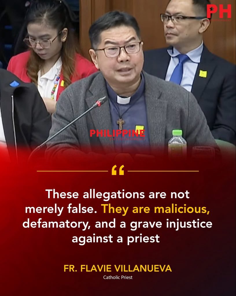 GemoraAudie's tweet photo. 'Let The Truth Stand.'

"The allegation involving the supposed delivery of a suitcase at "33 Clemente" is unsupported by any evidence and is nothing more than a fabricated accusation.

These allegations are not merely false. They are malicious, defamatory, and a grave injustice against a priest who has devoted his life to serving the poor, accompanying EJK victims and their families, and defending the dignity of those whose voices are often unheard."