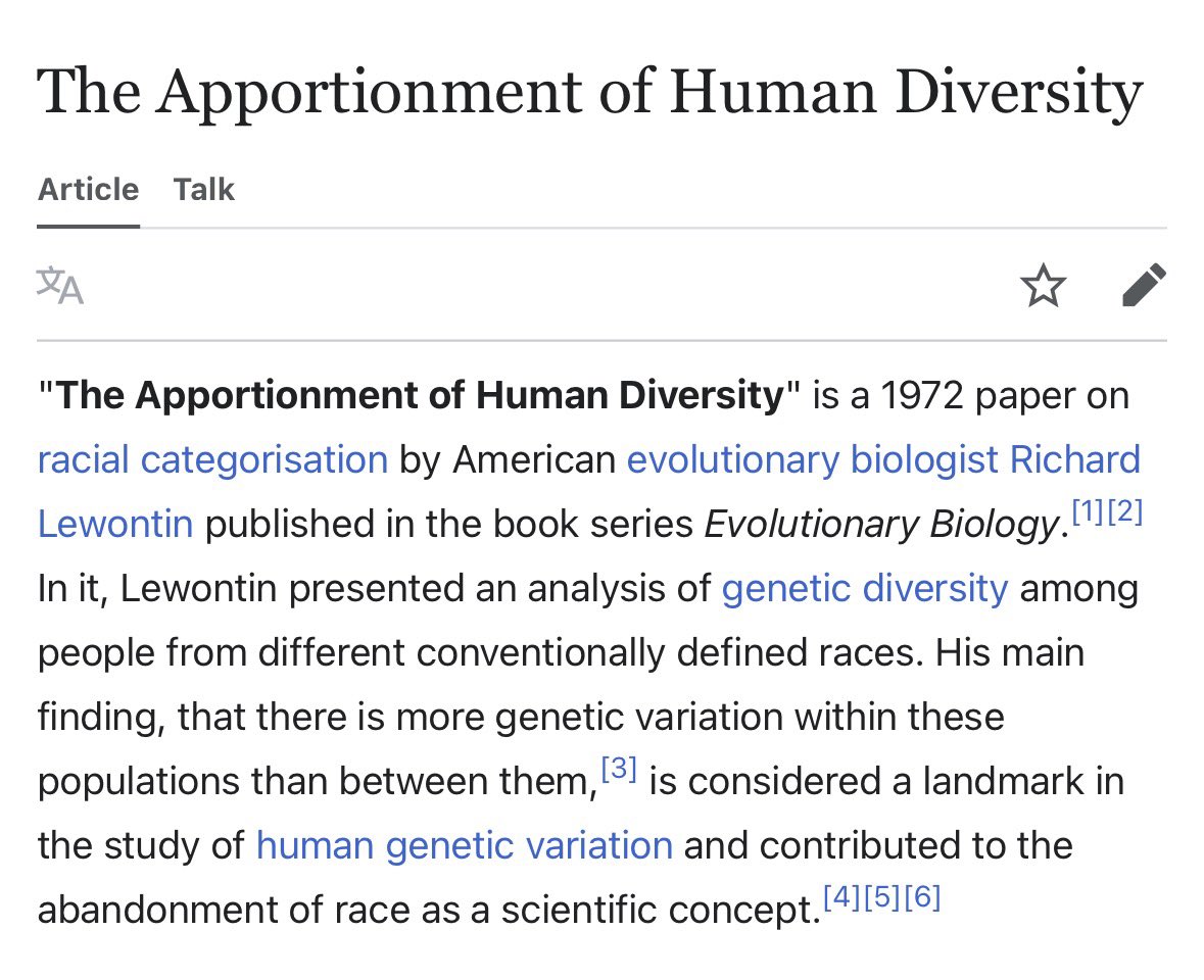 Geox369's tweet photo. @zerker111 @SRFCAzkii @Dreadheadtajie @BradyYourTutor_ Mate… the FIRST study you sent, one which I’m very family with quite literally says Race is a social concept, and that there is more genetic diversity WITHIN these racial populations than between them… which was my entire point at the beginning of this thread. https://t.co/ljmMsuCR95