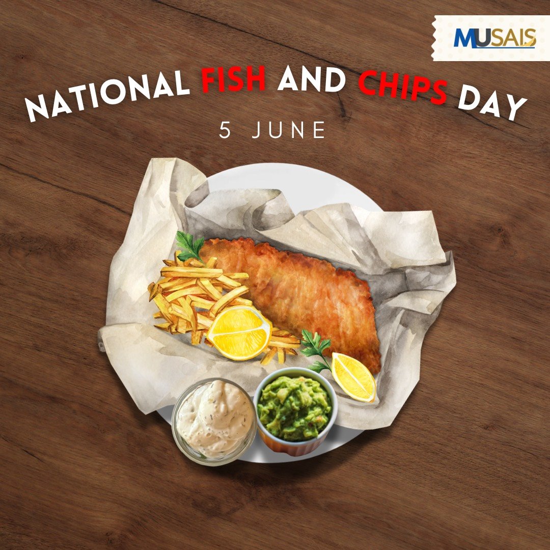 MahidolGlobal's tweet photo. The first Friday in June celebrates UK's most famous combinations of foods: #FishandChips

The day also raises funds for fishermen in the kingdom.🎣🇬🇧 https://t.co/rRlhitnEMJ