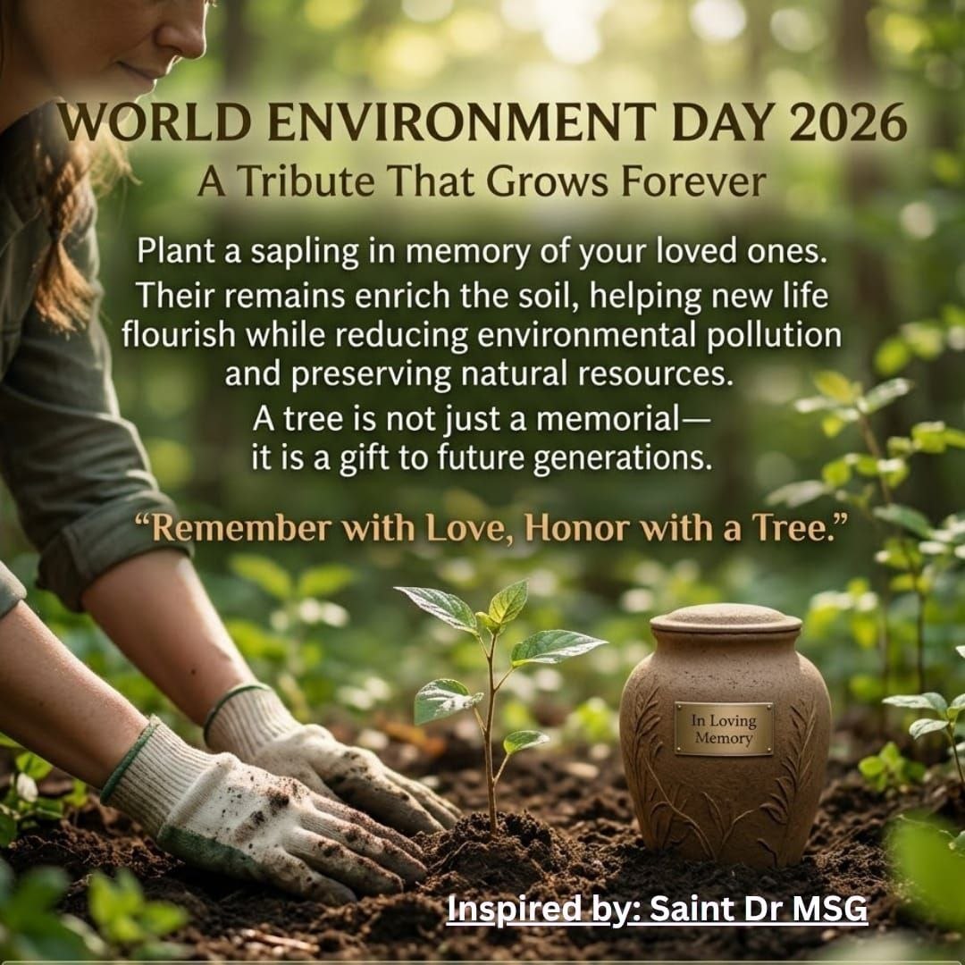 deepkaur0022's tweet photo. The environment is not only the foundation of our lives, but also important for future generations. Let us all pledge to protect the environment and, inspired by revered Saint Gurmeet Ram Rahim Ji, keep the earth green and clean #WorldEnvironmentDay #WorldEnvironmentDay2026 https://t.co/tDaJNsxnRA