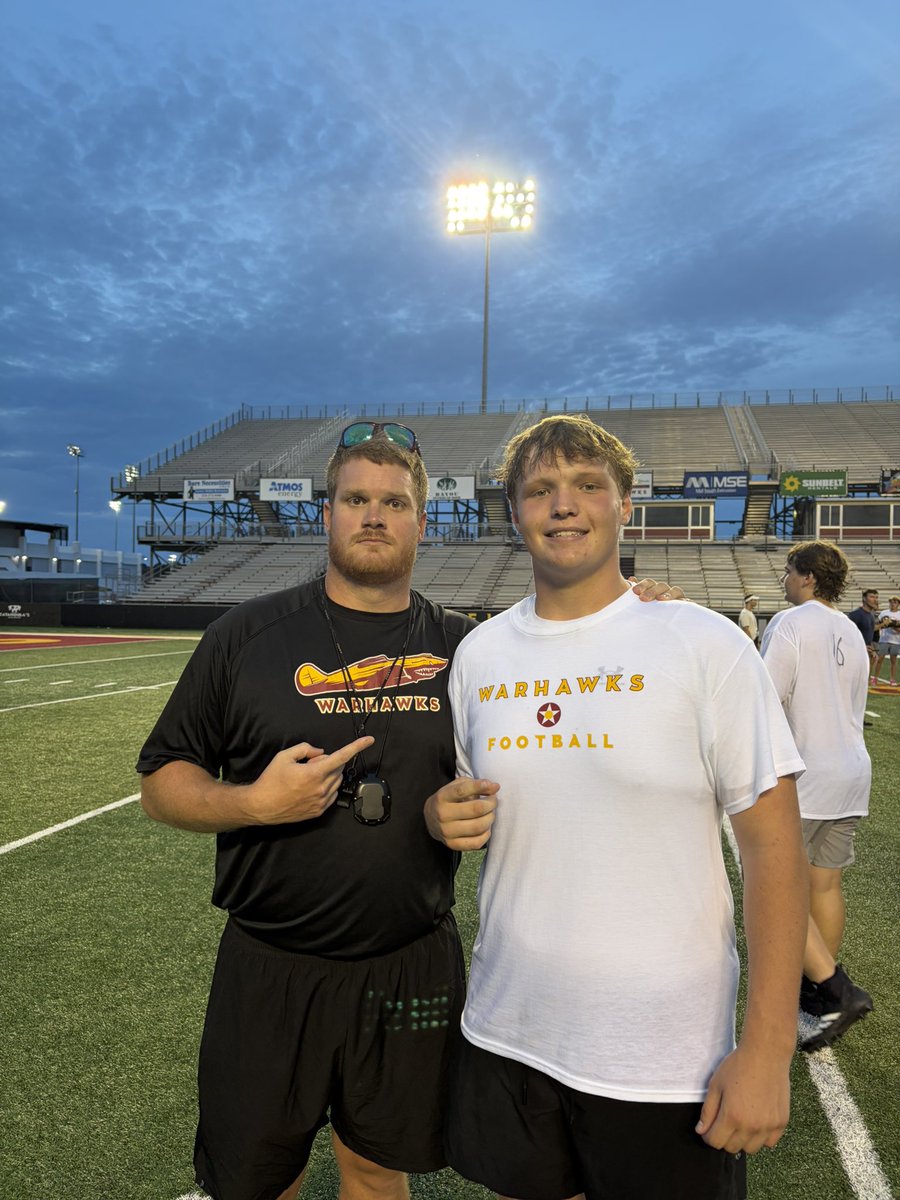 Tucker_Sturd71's tweet photo. After a great camp and conversation with @bryantvincent44 and @Coach_Cam71 , I am blessed to receive my first Division 1 offer from The University of Louisiana Monroe! 

@ULM_FB 
@CoachLeeDoty 
@rtskingdomtrain 
@Rockstar_Reed 
@samspiegs 
@MikeRoach247 
@LAvsAllYall https://t.co/7E3stjcrUA