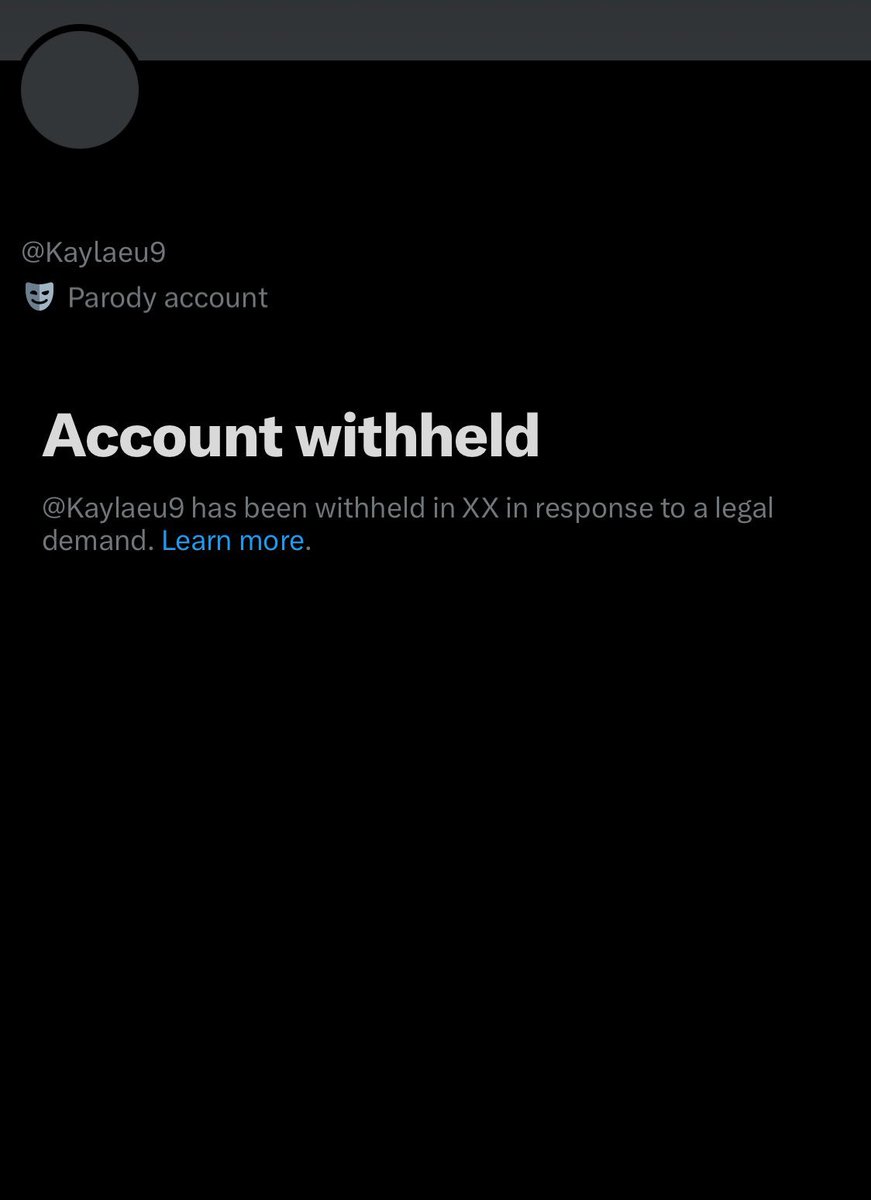 Yukass216's tweet photo. "The Account is now showing as withheld due to a legal demand, suggesting there may have been a legal process that led X to restrict access in at least one jurisdiction"

💅💅 https://t.co/JOslKWNL9w