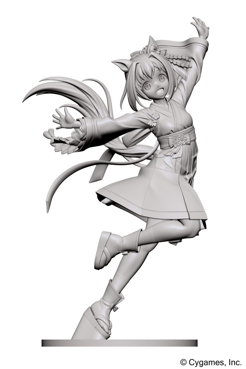 Claynel_news's tweet photo. ＼　企画進行中！　／ 

「#ウマ娘 プリティーダービー」より
『ハルウララ [初うらら♪さくさくら]Ver.』
 スケールフィギュア化決定！ 

🌟開発中の3D原型を初公開🌟

6月6日(土)～7日(日)の #グッドスマイルフェス にて出力原型を展示予定！
是非ご覧ください✨🥕

@Claynel_newsをフォローして
続報をお待ちください👀✨！