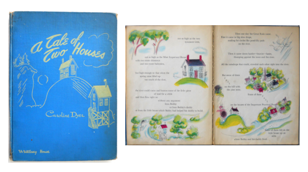 TWorldDesign's tweet photo. 1944 First Edition — A Tale Of Two Houses by Caroline Dyer | Free Shipping ►https://t.co/viQxp7WS7p — #etsyshop #freeshipping #etsygifts #giftideas #ChildrensBook #1940s #FirstEdition #giftsforkids #collectible #Hardcover #BookBoost https://t.co/pGxMEwDJu1