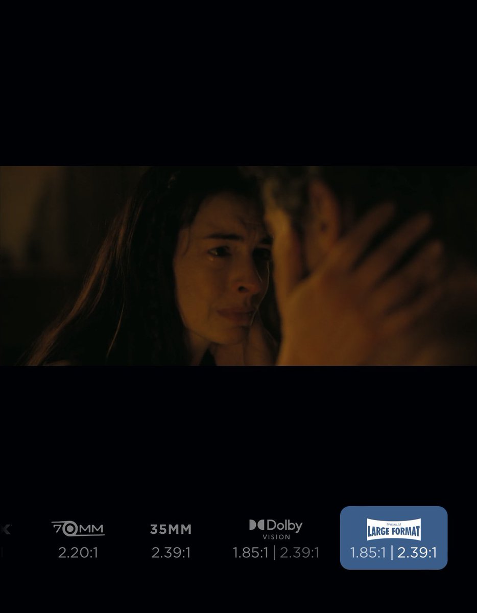 TripleAAAkers7's tweet photo. idk if i love shooting an ENTIRE film in IMAX when you still have to cater to the normal formats because, while it adds to spectacle shots, i think it also hurts emotional ones. like the tighter shot on the right makes this moment feel so much more intimate imo https://t.co/jUcmI8aHl5
