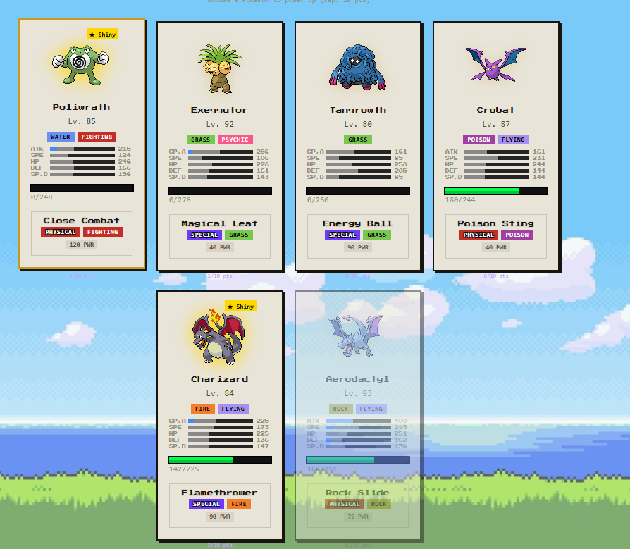 nofardut's tweet photo. despues de ganar la liga de kanto en el pokelike, reuni en la torre de batalla varios Shinys. https://t.co/ACDKYOcZk0