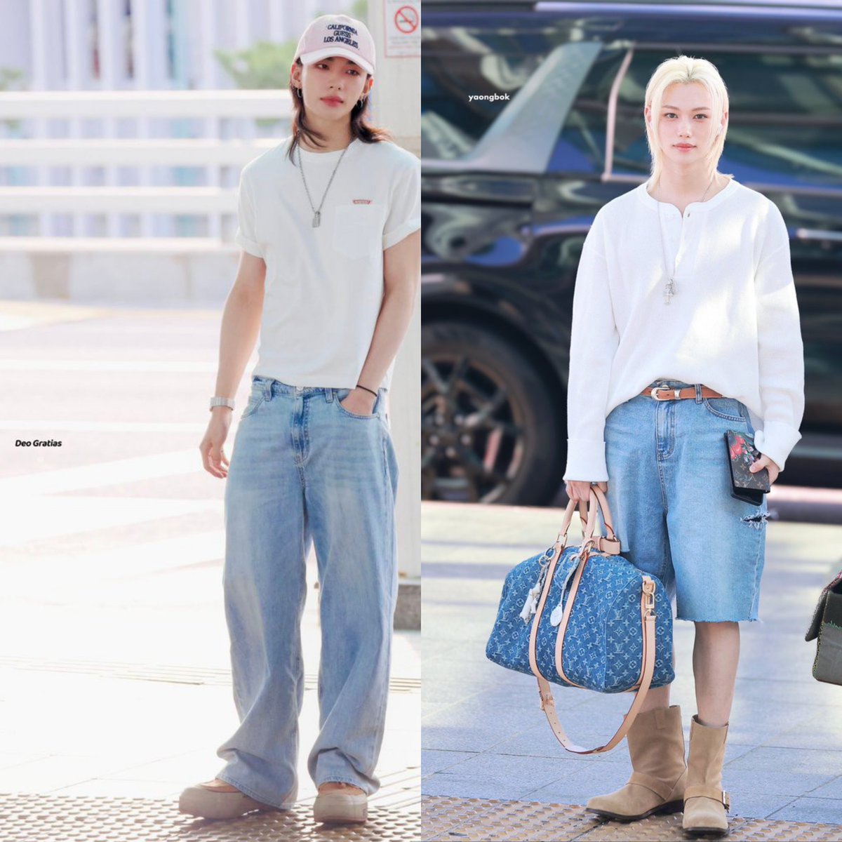 hyunelixie_'s tweet photo. we're not flying together so let's just coordinate out outfits. 😏 white plain top, blue denim, and brown smth shoes. 

AAAAAAHHHHHH MY HYUNLIX 😭 https://t.co/MvbO8hbdBV